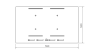 Bertazzoni P604I2M28NVS 60cm induction hob with 4 Zones inc 2 Multi Zones