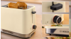 Bosch TAT4M227GB Compact Toaster, 2 Slice, Cream