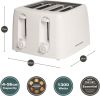 Hamilton Beach HB4T5032W 4 Slice Toaster, 1300w, In White
