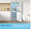 Fridgemaster MC55240DE Non-Plumbed Freestanding Fridge Freezer, Manual Defrost – White