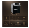 Hisense BUD714221CX Built Under Electric Double Oven - Black & Stainless Steel