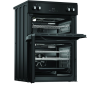 Hotpoint HDME6VDC2AB 60cm Double Oven Electric Cooker with Ceramic Hob - Black A Rated