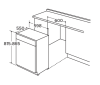 CDA SCD6011 Full Size Integrated Dishwasher, 13 Place Settings