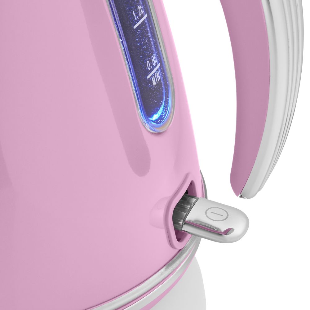 Swan 3000W 1.5Litre Retro Pink Electric Cordless 360 Jug Kettle Fast Quiet  Boil