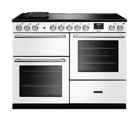 Rangemaster NEXO110EIPWHT/CM1 NEXUS OC 110cm Range Cooker Electric Induction in White A Rated