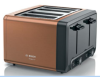 Bosch TAT4P449GB 4 slice toaster - copper