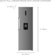 Haden HL356IX 60cm Tall Larder Fridge With Water Dispenser in Inox