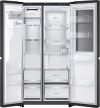 LG GSXE90EVDD 628L InstaView™ Side-By-Side American Style Fridge Freezer, Essence Black Steel