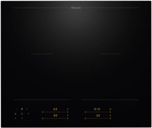 Miele KM8565 FL 62cm Induction Hob in Black with PowerFlex Zones
