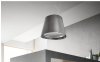 Elica JUNO-URB-ZC 50cm Wide Suspended Island Hood, Galvanised Effect A Rated