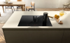 Elica NT-ALPHA-B-60-BA 60cm Wide Venting 4Zone Hob - Black - A Rated' with back aspiration re-circulating kit