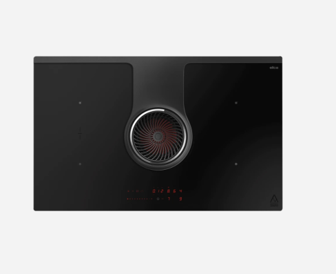 Elica NT-ONE-EVO-RAW 83cm Wide Venting 4 Zone Hob - Black - A ++ Rated with 1 Bridge Zones