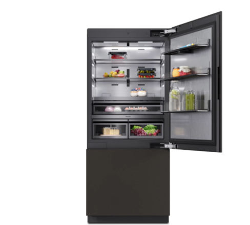 Miele KFMC3844 R MasterCool Fully Integrated Plumbed-In 70/30 Fridge Freezer Frost Free with Fixed Hinge - D Rated