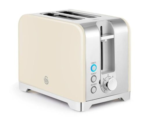 Swan ST19031CRM Solace 2 Slice Toaster - Cream