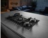 Elica NT-FLAME-EVO-GR 90cm Wide Gas Hob in Grey with Integrated Venting Extractor A Rated