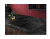 AEG NCH84B03AZ 830cm Induction Extractor Hob in Black Glass, A+ Rated