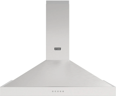 Stoves ST STERLING CHIM 110PYR STA Sterling 110cm Stainless Steel Pyramid Chimney Cooker Hood A+ Rated