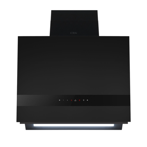 CDA ENT60MB 60cm Angled Chimney Hood - Black