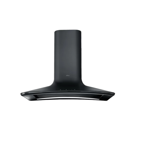 Elica DOLCE-BLACK-CH 85cm Wide Chimney Hood - Moon Black - A Rated, Duct Out Model With Chimney Extension.
