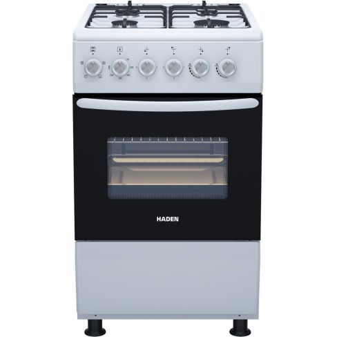 Haden HG51SW 50cm Single Cavity Oven Gas Cooker in White