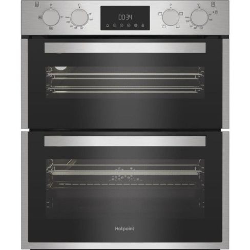 Hotpoint DUH10DIX Built Under Electric Double Oven - Stainless Steel - A Rated