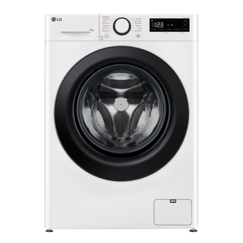 LG F4Y510WBLN1 10kg 1400spin Steam™ Washing Machine, White A Rated