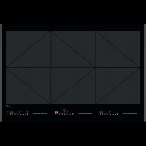 AEG TR84IT00FB 80cm TotalFlex Induction Hob in Black Glass