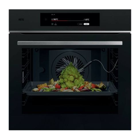 AEG TT9PB831AT 9000 ProAssist Pyrolytic Built-in Oven, Black A++ Rated