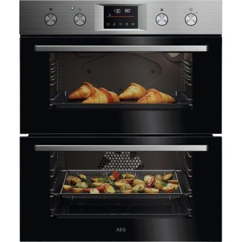 AEG OU5CU40M Built Under Double Oven In Stainless Steel