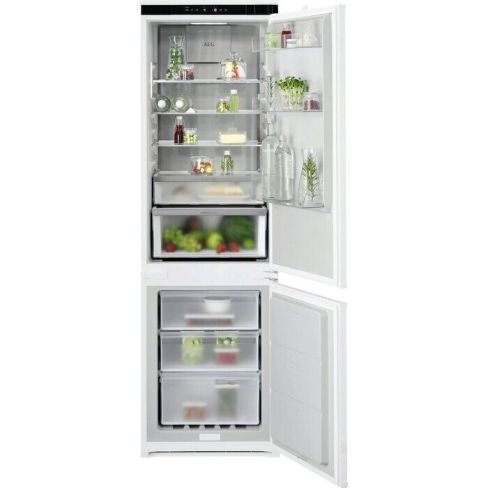 AEG TC8MS181CS 8000 Built In No Frost Fridge Freezer With Sliding Hinge System