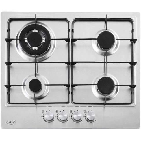 Belling BEL GHU603RI STA 60cm 4 Burner Gas Hob - Stainless Steel