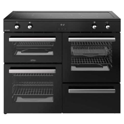 Belling BEL RCA COOKCENTRE 110EI BLK Cookcentre 110cm Induction Range Cooker in Black A Rated
