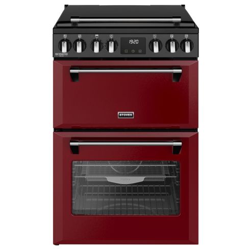 Stoves ST DX MRA RICH 60EI RTY GAR Richmond Deluxe Freestanding 60cm Induction Cooker in Garnet Red  A Rated