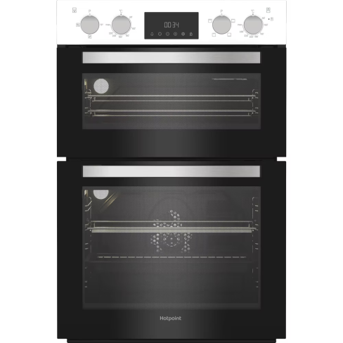 Hotpoint DIH10DW Built In Double Oven - Stainless Steel