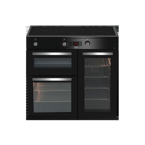 Beko KDVI90K 90cm Double Oven Range Cooker with 5 Zone Induction Hob