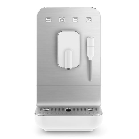 Smeg BCC12WHMUK Collezione Bean To Cup Coffee Machine with Steam Wand, Matte White