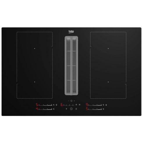 Beko HIXI84700UP 80cm Induction Hob with Integrated Vented Extractor