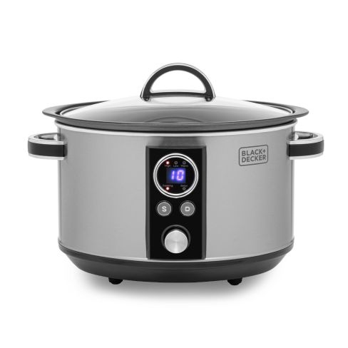 Black N'Decker BXSC16044GB Slow Cooker-Stainless Steel