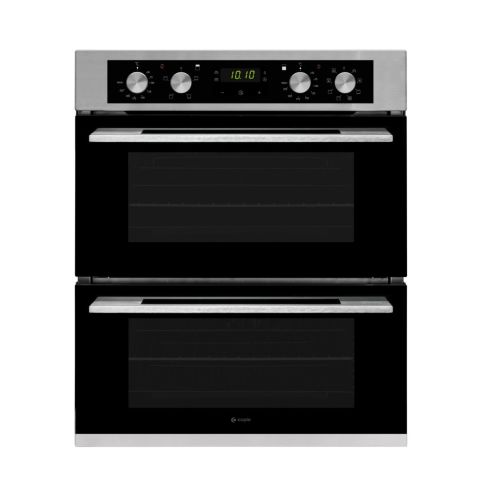 Caple C4246 Built Under Double Oven Stainless Steel - Black A Rated