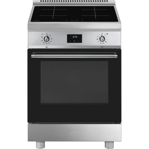 Smeg C6IPXT2 60 cm Concert Classic Full Electric Cooker with Induction Hob In Stainless Steel A Rated