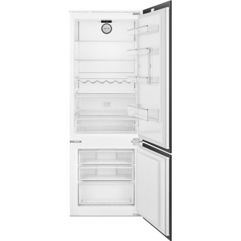 Smeg C875TNE 70cm Built In Fridge Freezer No Frost with Sliding Hinge System E Rated