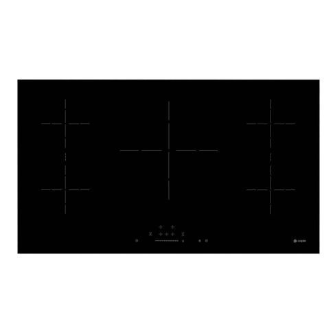 Caple C897I 90cm Wide Induction Hob 5 Zone in Black with Bridgeable Zones