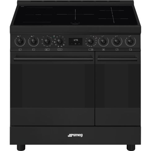 Smeg C92IPN2 90cm Symphony Matte Black Dual Cavity Pyrolitic Cooker