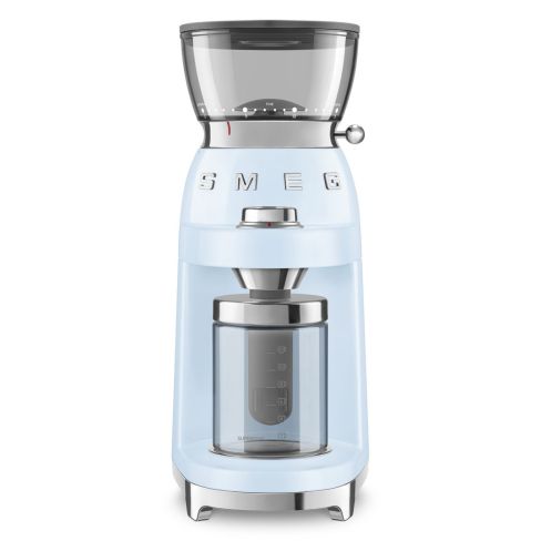 Smeg CGF03PBUK 50's Style Electric Coffee Grinder in Pastel Blue