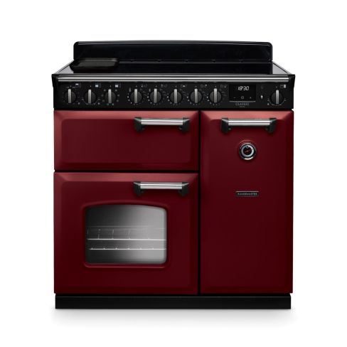 Rangemaster CLDL90EIPBOR/CM1 Classic Deluxe 90cm Induction Range Cooker Bordeaux/Chrome