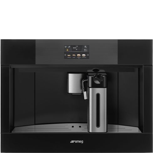 Smeg CMS4104B3 Linea Automatic 45 cm compact built-in espresso coffee machine In Black