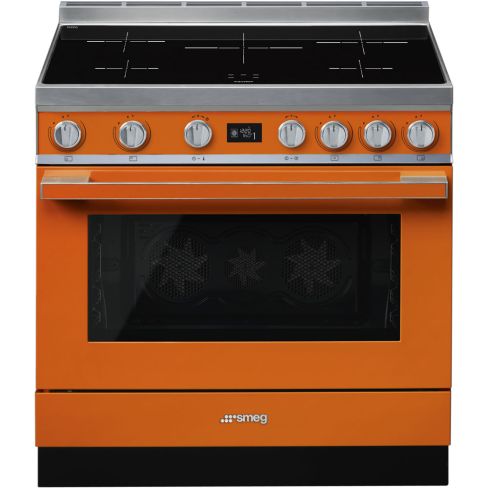 Smeg CPF9IPOR 90cm Portofino Electric Range Cooker Orange