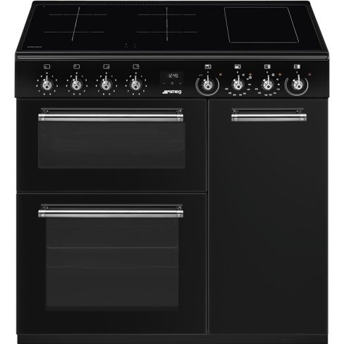 Smeg CX93IMBL 90cm Concert Electric Range Cooker with Induction Hob
