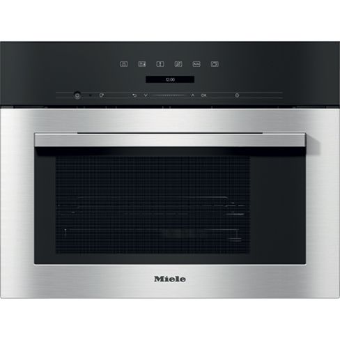 Miele DG7140 Contourline 40L Built-In Steam Oven - Clean Steel A+ Rated