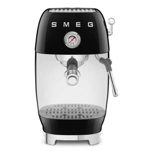 Smeg ECF03BLUK Manual Espresso Coffee Machine with Cold Brew in Black